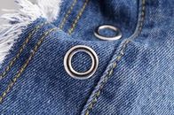Metal Material Denim Eyelet Clothing O Ring Rivet With Brass Gold Color