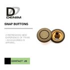 Bulk Clothing Snap Fastener Buttons • Antique Brass Press Studs • Press Poppers Size Diameter