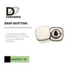 Decorative Snap Buttons For Clothing , Copper Alloy Metal Snap Buttons