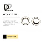 Shiny Silver Metal Eyelet Rings Nickel - Free With Plating Techniques