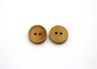 Fashion Design Wooden Blazer Buttons , 2 Hole Wooden Buttons Strong Rigidity