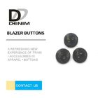 Grey Resin Fancy Blazer Buttons 4 Holes Washable For Shirt