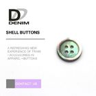 4 Hole High Durability Pearl Shell Buttons Four Holes For Leisure Trench Coat & Chiffon