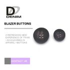 Concave Large ing Buttons 4 Holes Good Wear Resistance For Gray Blazer