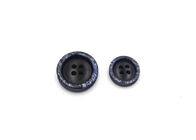 4 Holes Snow Design Black Blazer Buttons , Custom Apparel Buttons Testing Pass