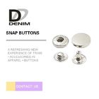Custom Made Silver Snap Buttons , Hidden Snap Buttons For Leather Jacket