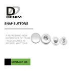 Denim Dress Snap Matt & Shiny Silver Metal Buttons Bulk Trims