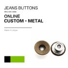 Antique Brass Custom Jeans Metal Button Denim Clothing Bulk Trims