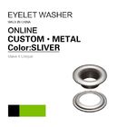 Custom Flat Silver Eyelets Ring Type & Grommets Designs For Clothing