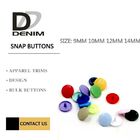 Lightweight Colored Bulk Plastic Snap Buttons Cap Post Fasteners Shiny & Matte Finish