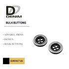 Mini Silver Brass Gun Metal Buttons For Jackets With Zinc Alloy Plated
