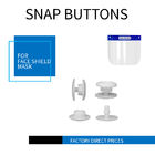 10mm Plastic Snap Button For Protection Face Shield Two Parts One Time Using