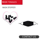Washable Black Toggles Face Mask Sun 9mm Plastic Cord Stopper