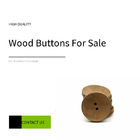 22L 24L Natural Wooden Buttons 2 Holes