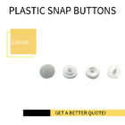 Disposable Gown White Plastic Snap Button