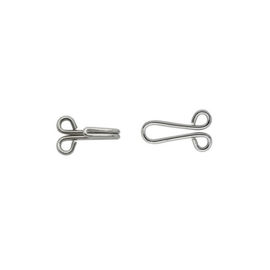 8mm Brass Hook And Eye Non Slip Nickel Free For Dress / BRA / Trousers