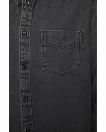 Plastic Blazer Coat Buttons Shiny & Matte Black Color For Garment Factory