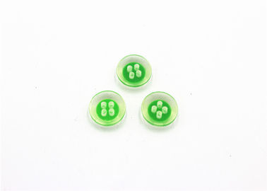 10mm Small Fancy Shirt Buttons , Green Resin Buttons Lightweight ISO 9001 Approved