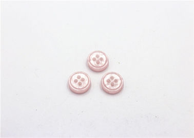 Pink Pearl Unique Shirt Buttons 4 Holes High Temperature Resistance