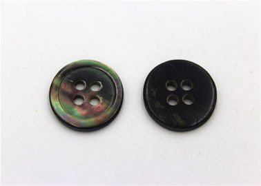 Multicolor Pearl Shell Buttons 4 Holes For Baby Clothing / Woolen Sweater