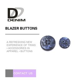 Large Blazer Coat Buttons With Needle Detector Test For Casual Wear & Suit