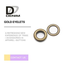 Eco Friendly Down Jacket Buttons Brass Hidden Eyelets 12L-60L Size Available