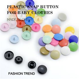 Coloured Plastic Snap Bulk Button For Baby Clothes Eco - Friendly