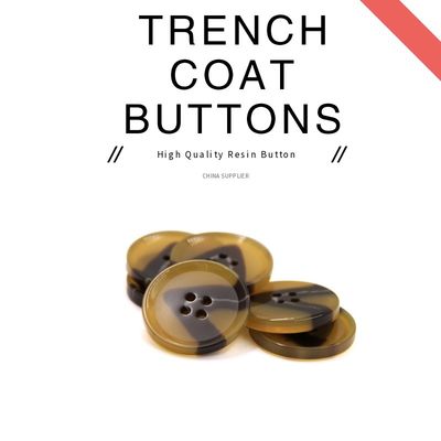 Resin Trench Coat Buttons
