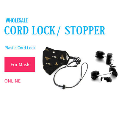 Barrel Cord Lock Stopper For Face Mask