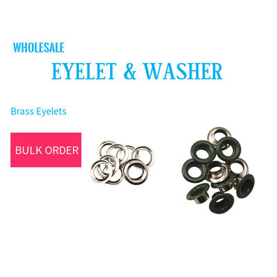 Eyelets & Washer Green Olive Color Wuuycoky
