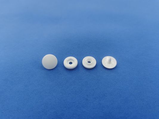Disposable Gown White Plastic Snap Button