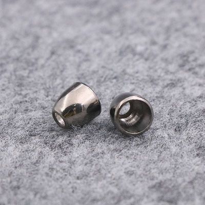Metal Cord Stoppers For Apparel Silver & Brass