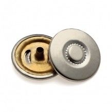 Sliver 26L & 32L 4 Part Clothing Snap Buttons , Promotional Press Stud Buttons Press Buttons