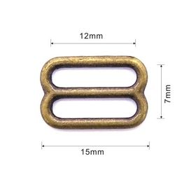 Silver / DTM Bra Strap Adjuster , Metal Bra Strap Hooks Nickel Free
