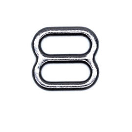 Silver / DTM Bra Strap Adjuster , Metal Bra Strap Hooks Nickel Free