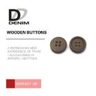 Winter Sweater Coloured Wooden Buttons 12L 14L 16L 18L Good Wear Resistance