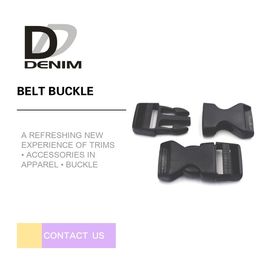 Black Plastic Side Release buckle with reflective Bulk Clothing Buttons for bag and trims