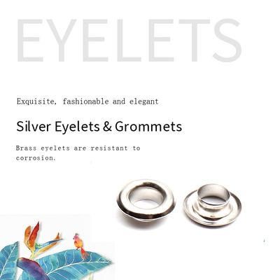 Silver Nickel Free Diameter 3mm Metal Eyelet Rings