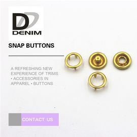 Fancy Gold Brass 16L Prong Snap Buttons