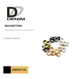 Iron / Brass Material Metal Eyelet Grommet Rivets